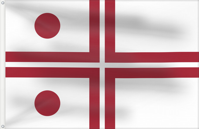 Flagge, mit zwei Metallösen und verstärktem Besatzband: Rear Admiral Flag of Latvia Rear admiral flag of Latvia