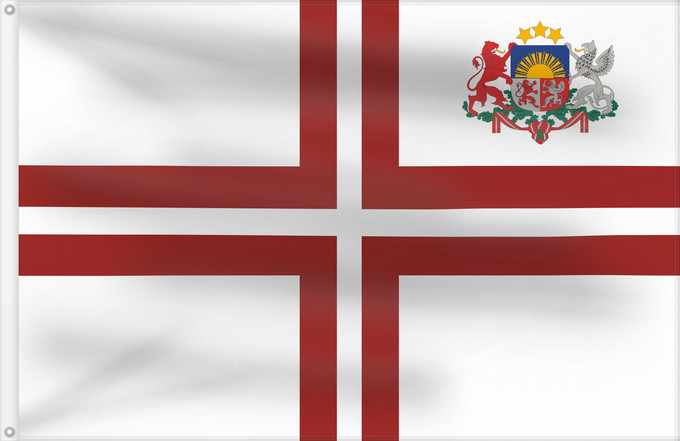 Flag, with two metal eyelets and reinforced hoist: Speaker of the Saeimas of Latvia Speaker of The Saeimas Valsts karogs spīkera Saeimu Флаг спикер Сейма