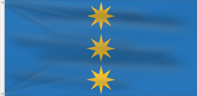 Flagge, mit zwei Metallösen und verstärktem Besatzband: Stopiņu novads Stopiņi Municipality, Latvia Municipalité de Stopiņi Municipio de Stopiņi Bezirks Stopiņi, Lettland Municipalità di Stopiņi Stopiņu novada karogs Флаг Стопиньского края