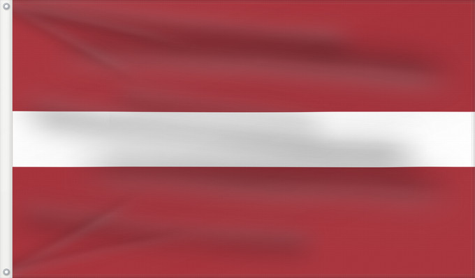 Flagge, mit zwei Metallösen und verstärktem Besatzband: Latvia	Lettonie	Letonia	Lettland	Lettone	Letland	Letónia	Łotwy	Сьцяг Латвіі	Национално знаме на Латвия	Lotyšská vlajka	Letlands	Σημαία της Λεττονίας	Latvio	Läti lipp	Latvian	Laitvia	Latvije	Lettország	ლატვიის დროშა	Latvijos	Latvejas karūgs	Latvijas	Tal-La