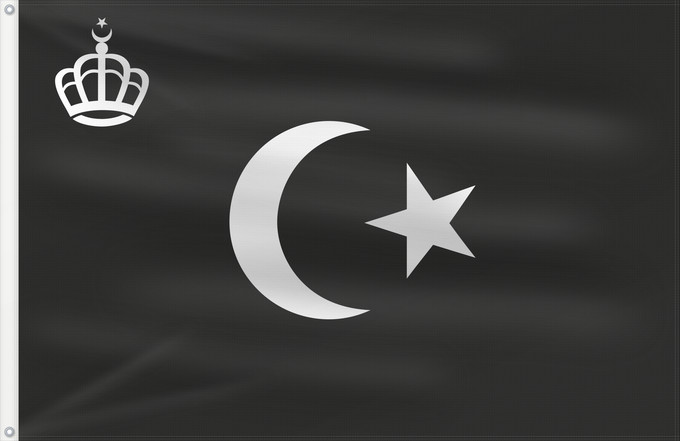 Flag, with two metal eyelets and reinforced hoist: King Idris I	Royal standard of King Idris of Libya	Étendard royal du roi Idris Ier	Estandarte real del rey Idris I	Königsstandarte von König Idris I.	Stendardo reale di Re Idris I
