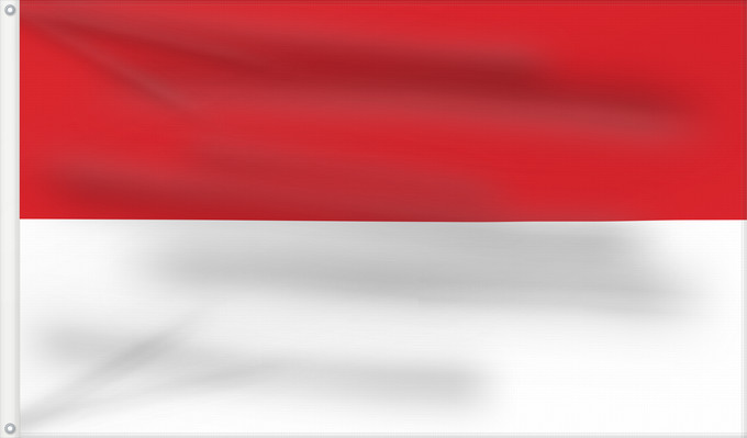 Flagge, mit zwei Metallösen und verstärktem Besatzband: Monaco	Mónaco	Monako	Сцяг Манака	Monacos	پرچم موناکو	Bandêa de Mu̍negu	Monaka	Прапор Монако