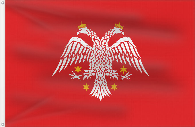 Bandera, con dos ojales metálicos y lado del asta reforzado: Supposed Flag of the House of Crnojevic