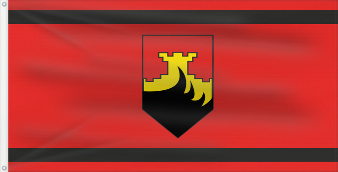 Flagge, mit zwei Metallösen und verstärktem Besatzband: Aracinovo Municipality, North Macedonia Aracinovo Municipality, Macedonia Municipalité d'Aracinovo Municipio de Aracinovo Gemeinde Aracsinovo Comune di Aracinovo Знаме на Општина Арачиново