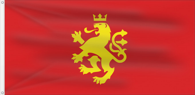 Bandera, con dos ojales metálicos y lado del asta reforzado: Ethnic Macedonians	Еthnic Macedonian lion flag	Macédoniens ethniques - Drapeau du lion (début des années 1990)	Macedonios étnicos - Bandera del león (principios de los 90)	Ethnisches Mazedonien - Flagge mit Löwe (frühe 1990er)	Macedoni etnici - Bandiera d