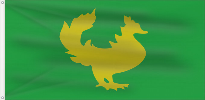 Flag, with two metal eyelets and reinforced hoist: Golden Hintar flag of Burma	Historic flag of Burma-Myanmar from 1300 to 1500. The Golden  Hintar