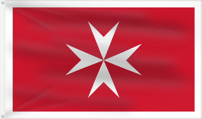 Flag, with two metal eyelets and reinforced hoist: Malta	Malte