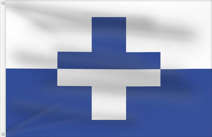 Flagge, mit zwei Metallösen und verstärktem Besatzband: Żurrieq	Village of Iż-Żurrieq