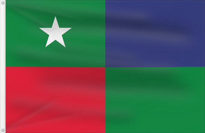 Drapeau, avec deux œillets métalliques et guindant renforcé : Standard of the Prime Minister of the Maldives	Prime Minister's Standard of the Maldives	Étendard du Premier ministre des Maldives	Estandarte del Primer Ministro de Maldivas	Standarte des Premierministers der Malediven	Stendardo del Primo Ministro delle M