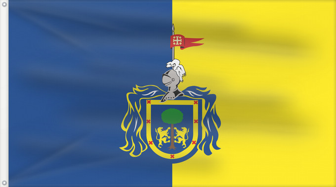 Drapeau, avec deux œillets métalliques et guindant renforcé : Jalisco local Jalisco (local) Jalisco (lokal) Jalisco (locale) Īpān Xālīxco asiki