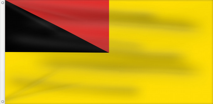 Flagge, mit zwei Metallösen und verstärktem Besatzband: Negeri Sembilan	Negeri Sembilan, a state of Malaysia