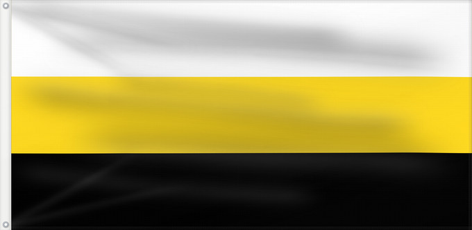 Flagge, mit zwei Metallösen und verstärktem Besatzband: Perak Malaysian state of Perak