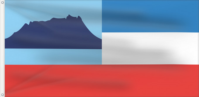 Flagge, mit zwei Metallösen und verstärktem Besatzband: Sabah Sabah Malaysian state Sabah
