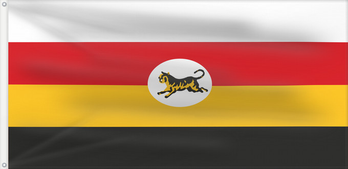 Drapeau, avec deux œillets métalliques et guindant renforcé : Federated Malay States  1895 - 1946	Federated Malay States  FMS  1895 - 1946