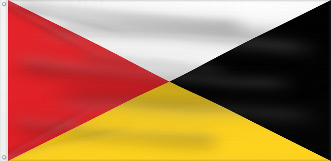 Drapeau, avec deux œillets métalliques et guindant renforcé : Naval Ensign of the Federated Malay States