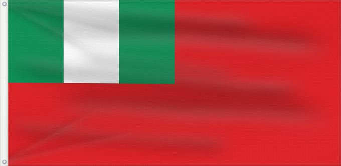 Drapeau, avec deux œillets métalliques et guindant renforcé : Civil Ensign of Nigeria Nigeria - Civil Ensign Nigeria - Pavillon Civil Nigeria - Bandera de Marina Civil Nigeria - Zivilschiffsflagge Nigeria - Insegna Civile Civil ensign of Nigeria