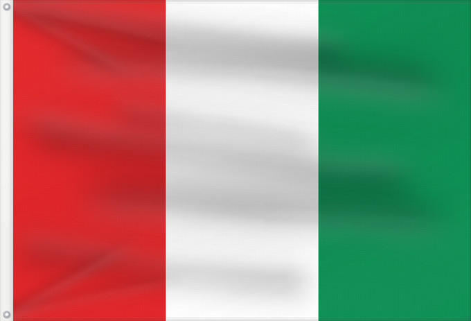 Flag, with two metal eyelets and reinforced hoist: Emirate of Nasarawa	Émirat de Nasarawa	Emirato de Nasarawa	Emirat Nasarawa	Emirato di Nasarawa	Emirate of Nasarawa in modern Nigeria