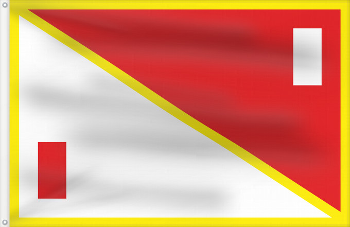 Flag, with two metal eyelets and reinforced hoist: Zaria Emirate Zaria Emirate in Nigeria Émirat de Zaria Emirato de Zaria Emirat Zaria Emirato di Zaria