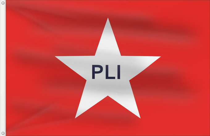 Drapeau, avec deux œillets métalliques et guindant renforcé : PLI