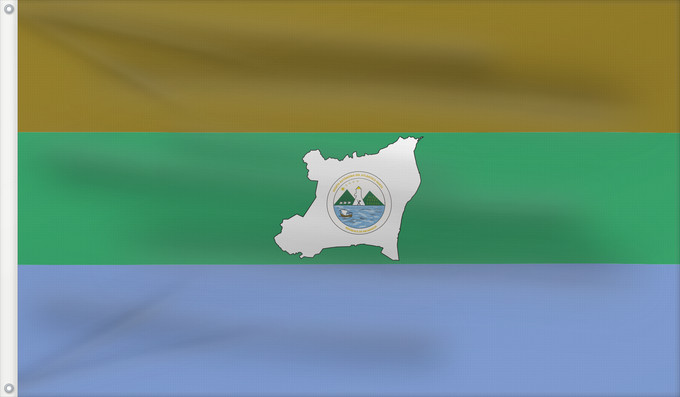 Drapeau, avec deux œillets métalliques et guindant renforcé : Region Autonoma del Atlantico Norte	Région Autonome de l'Atlantique Nord	Región Autónoma del Atlántico Norte	Regione Autonoma dell'Atlantico Nord