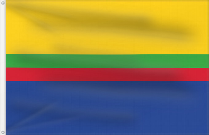 Flagge, mit zwei Metallösen und verstärktem Besatzband: Appingedam Dutch municipality of Appingedam