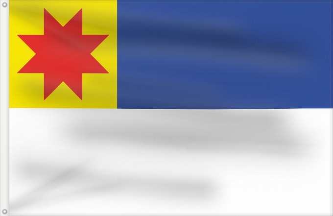 Flagge, mit zwei Metallösen und verstärktem Besatzband: Berkel en Rodenrijs Dutch municipality of Berkel en Rodenrijs