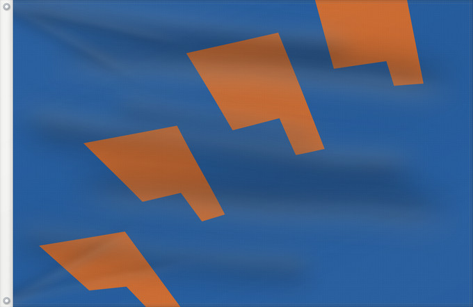 Flagge, mit zwei Metallösen und verstärktem Besatzband: Berkelland	Dutch municipality of Berkelland	Commune hollandais de Berkelland	Niederlänische Gemeinde Berkelland	Gelderse gemeente Berkelland