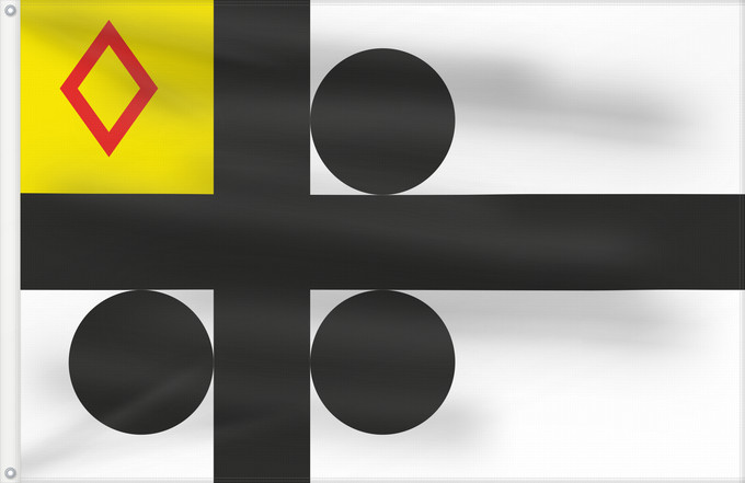Flag, with two metal eyelets and reinforced hoist: Bleiswijk Bleiswijk, South Holland, Netherlands Bleiswijk, Hollande-Méridionale, Pays-Bas Bleiswijk, Zuid-Holland, Nederland