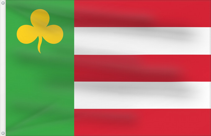 Flagge, mit zwei Metallösen und verstärktem Besatzband: Boarnsterhim Dutch municipality of Boarnsterhim Boornsterhem