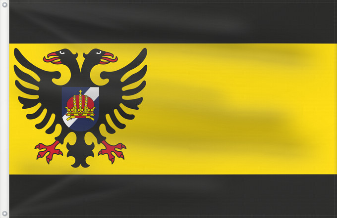 Flagge, mit zwei Metallösen und verstärktem Besatzband: Bolsward	En Bolsward municipality, Friesland, Netherlands