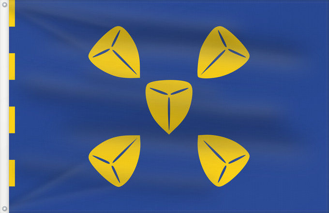 Bandera, con dos ojales metálicos y lado del asta reforzado: Bussum	Bussum, in North Holland province, the Netherlands