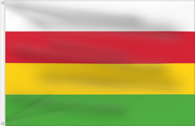 Flagge, mit zwei Metallösen und verstärktem Besatzband: Dantumadeel Dutch municipality of Dantumadiel