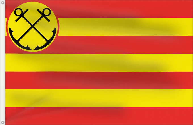 Flagge, mit zwei Metallösen und verstärktem Besatzband: Den Helder	Gemeente nl Den Helder