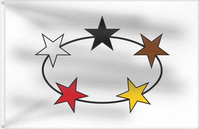 Flagge, mit zwei Metallösen und verstärktem Besatzband: Suriname  1959–1975	Suriname	Guyane néerlandaise  1959–1975	Surinam (1959–1975)	Suriname (1959–1975)	Suriname van 1959 tot 1975