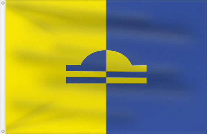 Bandera, con dos ojales metálicos y lado del asta reforzado: Ede Dutch municipality of Ede