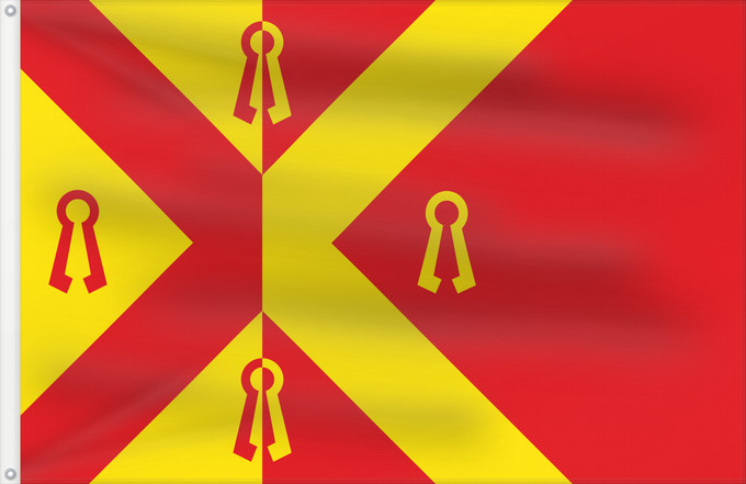 Drapeau, avec deux œillets métalliques et guindant renforcé : Gennep	Dutch municipality of Gennep
