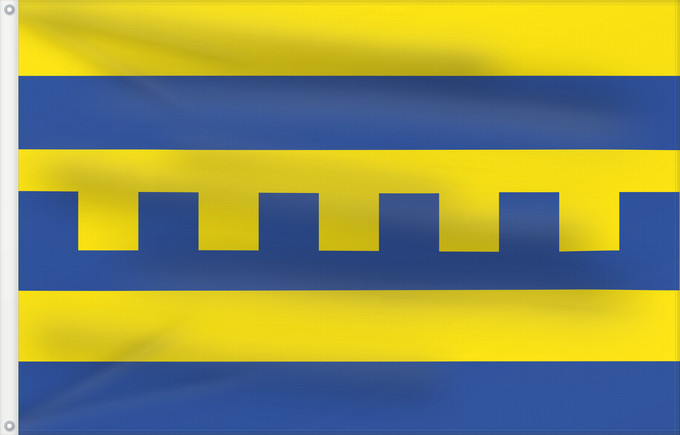 Flagge, mit zwei Metallösen und verstärktem Besatzband: Harderwijk	Dutch municipality of Harderwijk