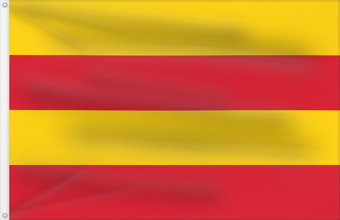 Flagge, mit zwei Metallösen und verstärktem Besatzband: Heemstede	Dutch town of Heemstede