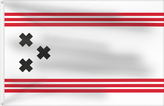 Flagge, mit zwei Metallösen und verstärktem Besatzband: Hendrik-Ido-Ambacht	Hendrik-Ido-Ambacht, Zuid-Holland, Nederland