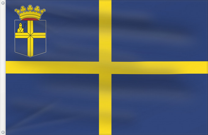 Flagge, mit zwei Metallösen und verstärktem Besatzband: Oldenzaal	Dutch municipality of Oldenzaal