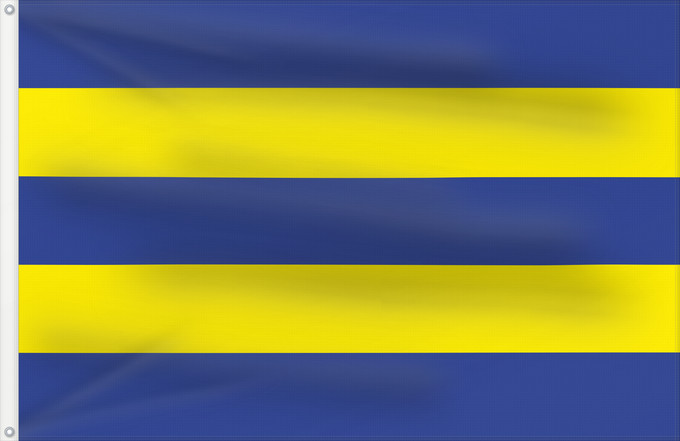 Flagge, mit zwei Metallösen und verstärktem Besatzband: Oostkapelle	Oostkapelle, a former Dutch municipality