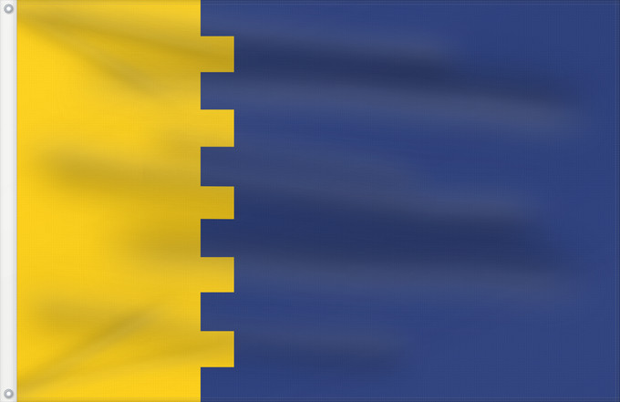 Flagge, mit zwei Metallösen und verstärktem Besatzband: Reiderland	Dutch municipality of Reiderland