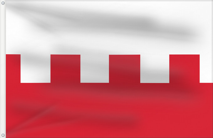 Drapeau, avec deux œillets métalliques et guindant renforcé : Rhenen Rhenen, Utrecht, the Netherlands Rhenen, Utrecht, les Pays-Bas Rhenen, Utrecht, Nederland