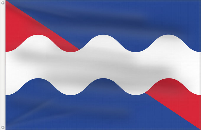 Flagge, mit zwei Metallösen und verstärktem Besatzband: Roerdalen	Dutch municipality of Roerdalen