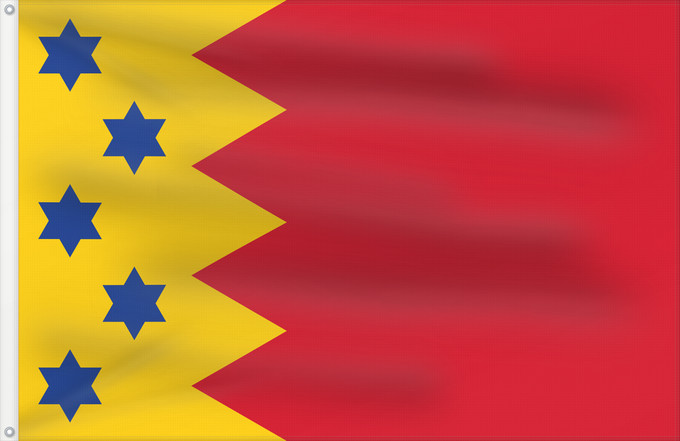 Flagge, mit zwei Metallösen und verstärktem Besatzband: Scheemda Dutch municipality of Scheemda