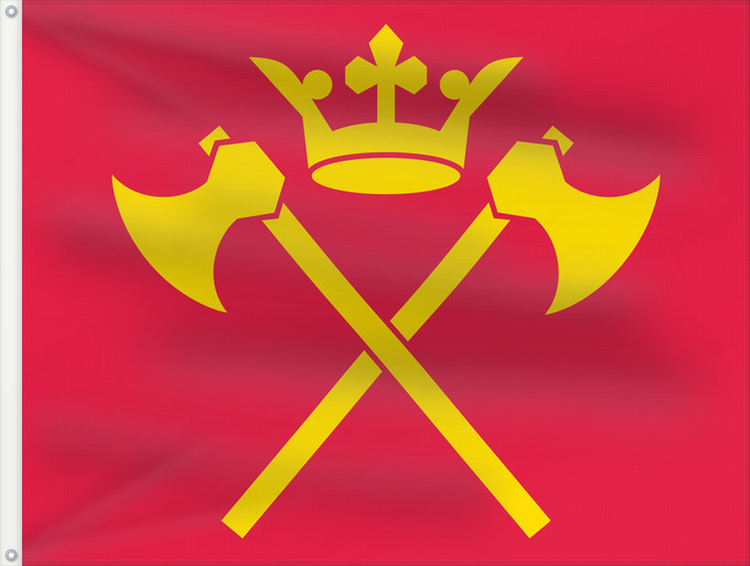Bandera, con dos ojales metálicos y lado del asta reforzado: Hordaland	Former county of Hordaland, Norway	comté de Hordaland	Hordalands flagg	Hordalánda leavga