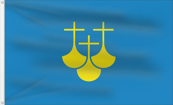 Bandera, con dos ojales metálicos y lado del asta reforzado: Møre og Romsdal Møre og Romsdal County, Norway comté de Møre og Romsdal More og Romsdal