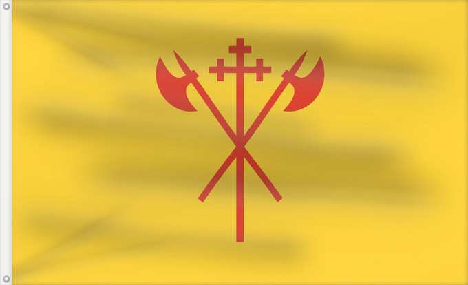 Bandera, con dos ojales metálicos y lado del asta reforzado: Sør-Trøndelag Sør-Trøndelag County, Norway comté de Sør-Trøndelag