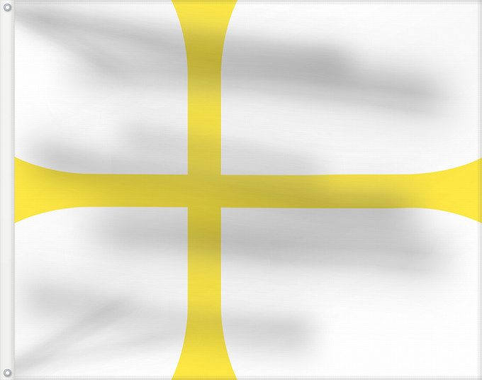 Flag, with two metal eyelets and reinforced hoist: Nord-Trøndelag Nord-Trøndelag County, Norway comté de Nord-Trøndelag