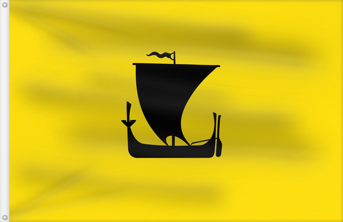 Bandera, con dos ojales metálicos y lado del asta reforzado: Nordland